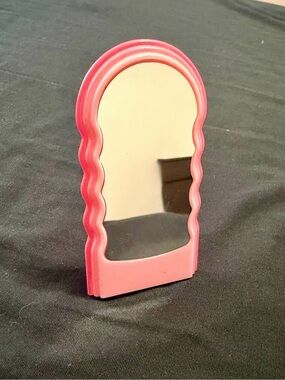 Mini Brands Home Pink Wavy Mini Mirror Miniature Vanity Furniture